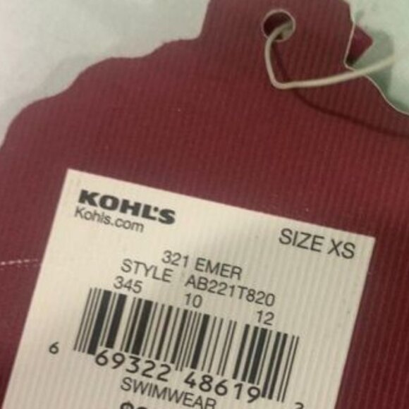 SO Womens Halter Bikini Top Green Size XS Swimwear Authentic American Heritage - Picture 5 of 8